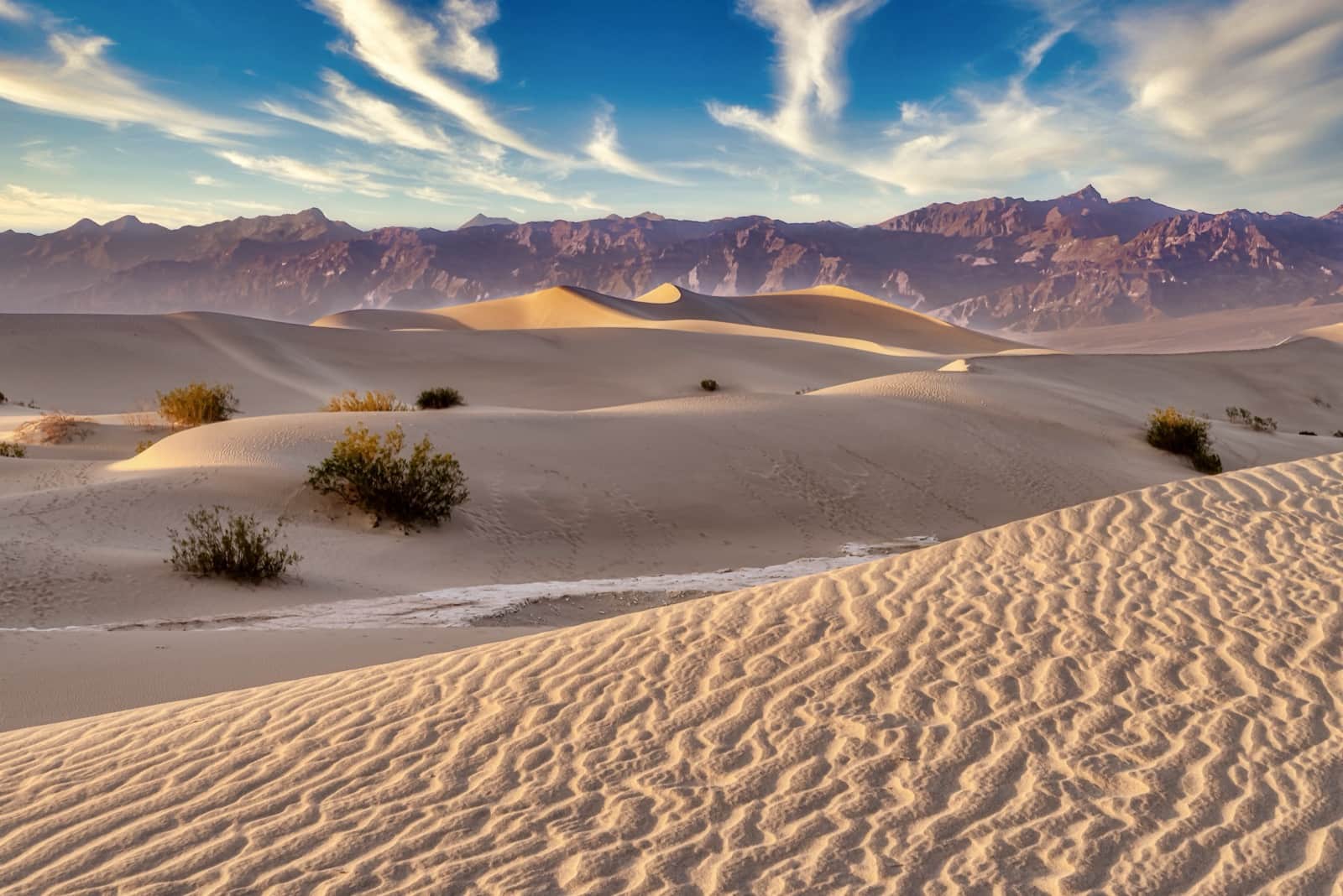 Mesquite Flat Sand Dunes et Artist's Palette