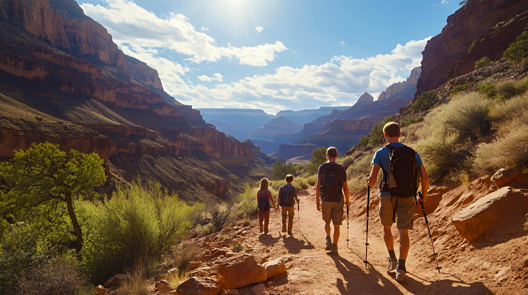 Visiter Grand Canyon à pied : randonnées et niveaux