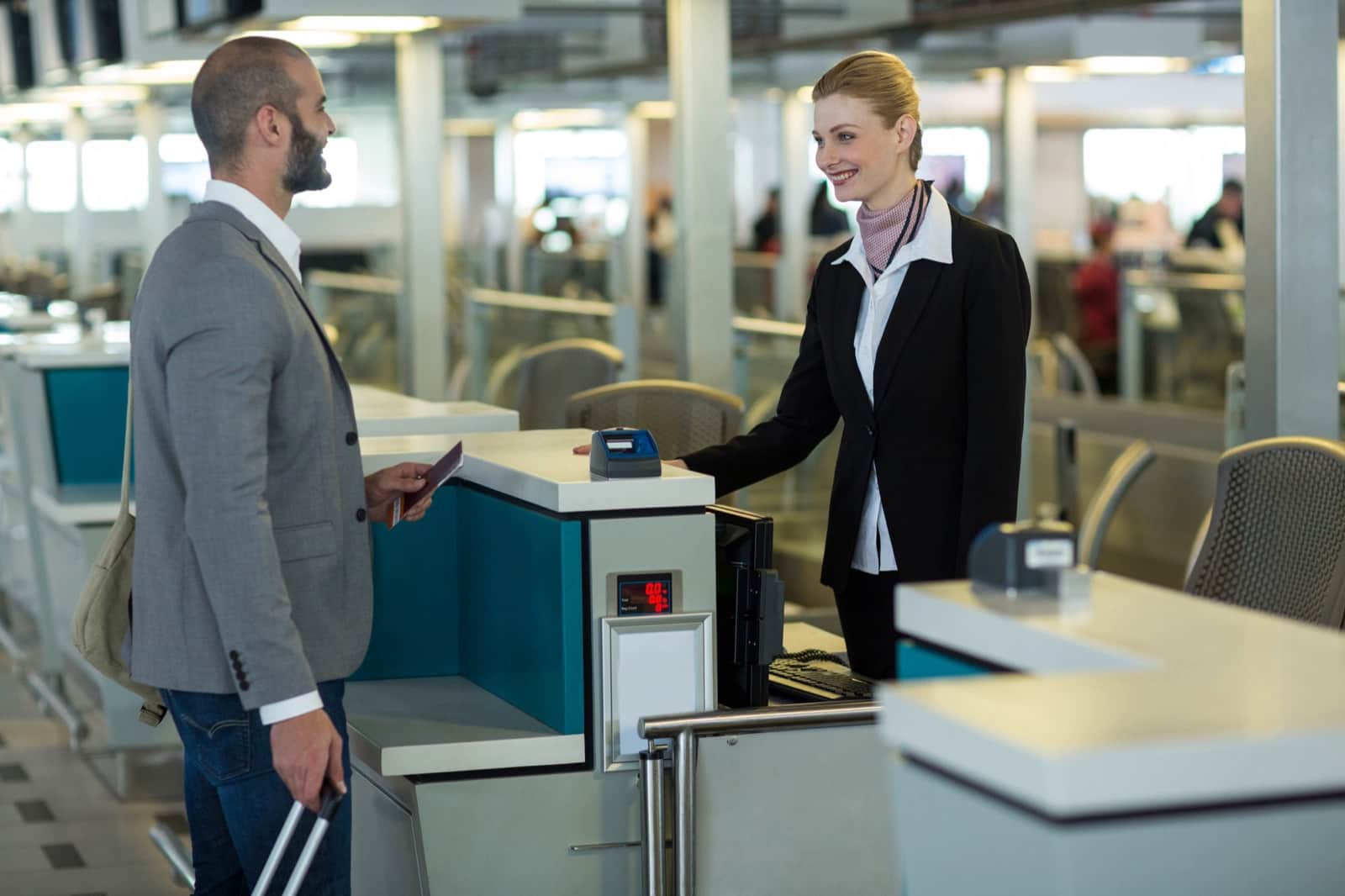 Passeport biométrique et documents de voyage contrôlés à la frontière américaine