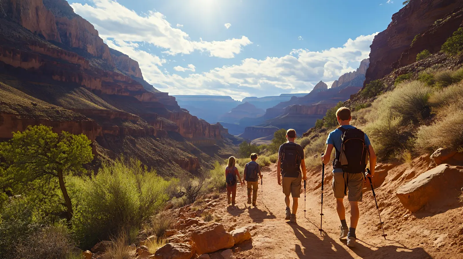Visiter Grand Canyon à pied : randonnées et niveaux